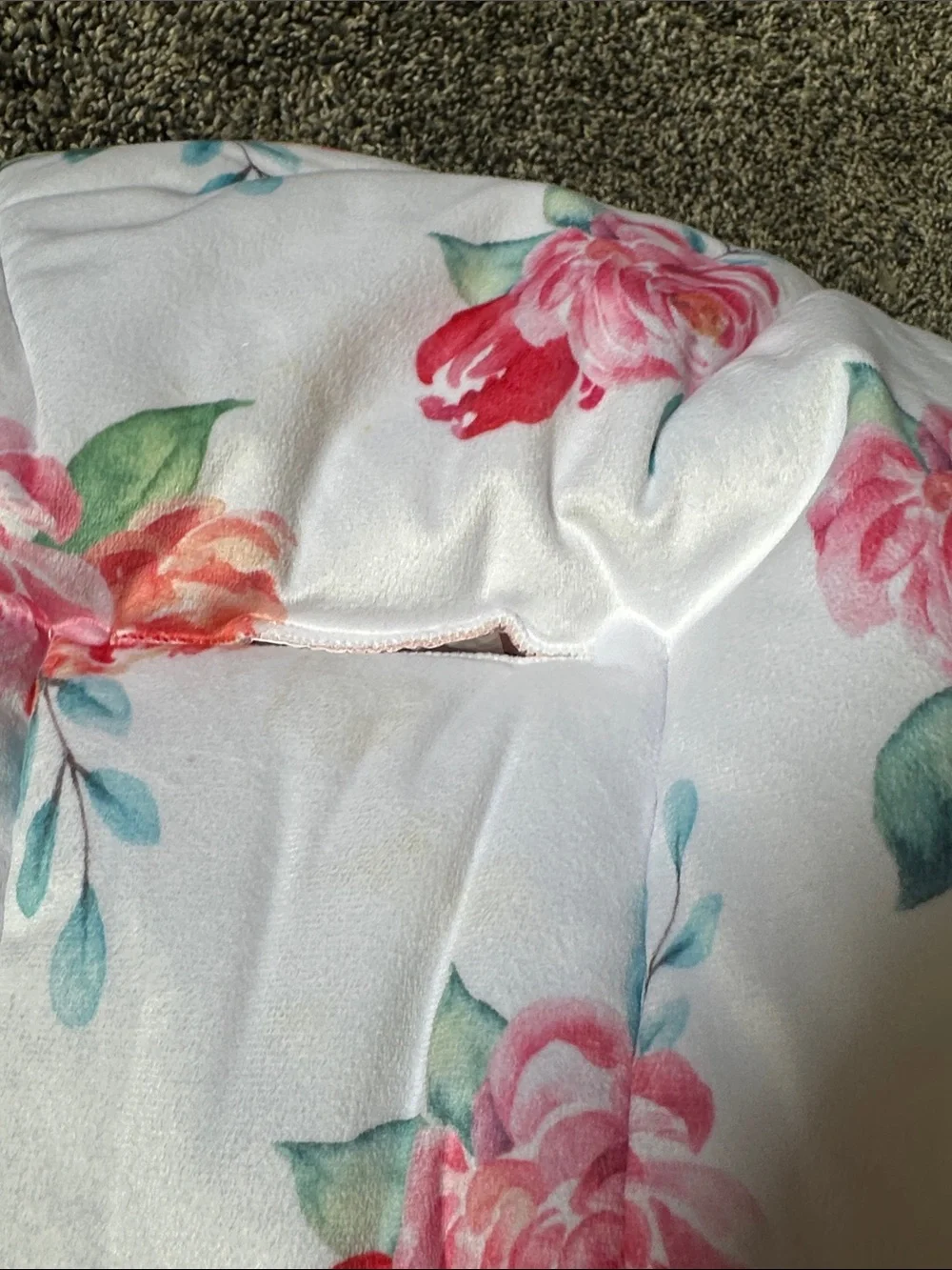 Floral Infant Support Cushion for swing - Pink Rose